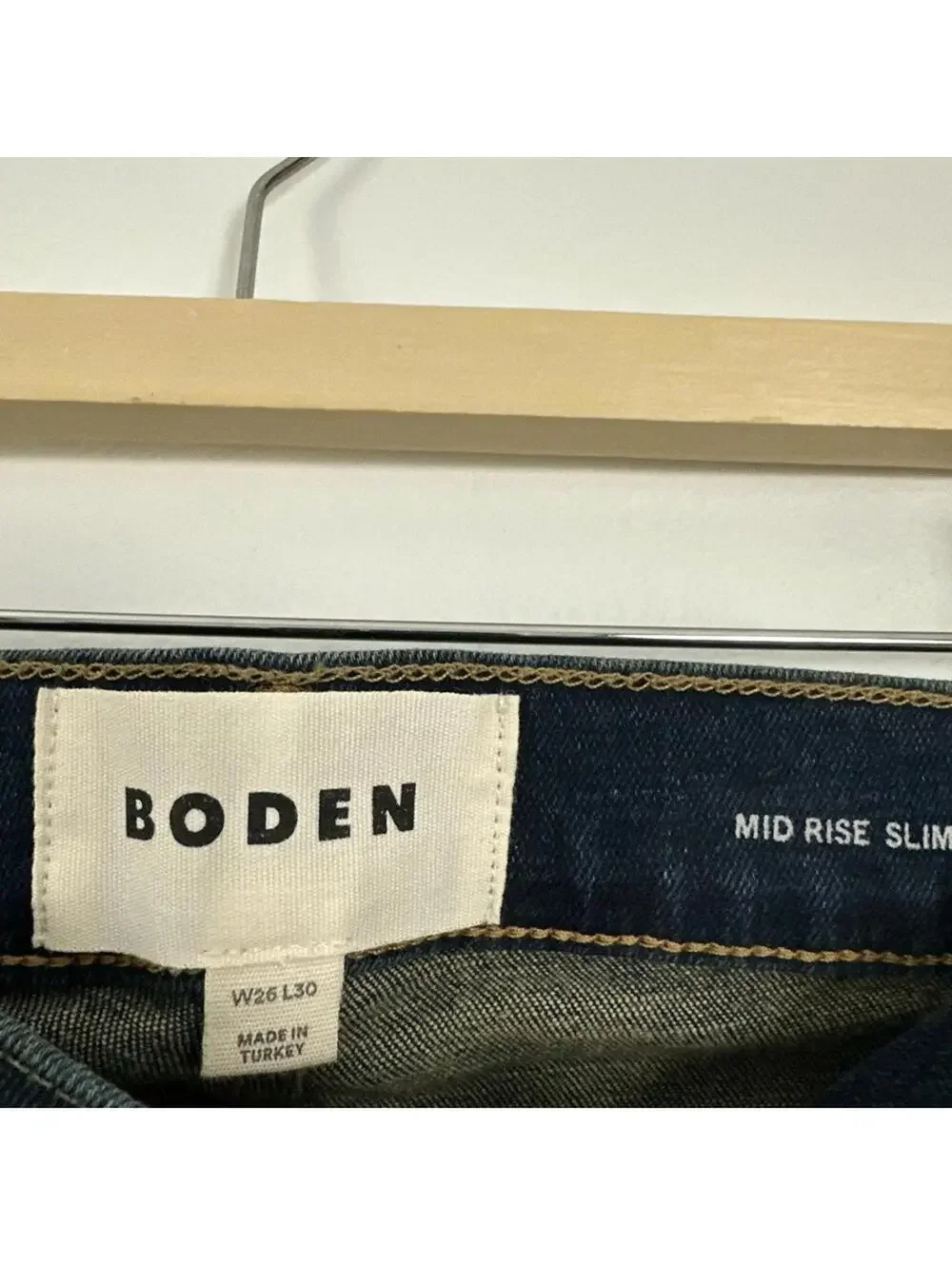 NWT Boden Boys Cigarette Leg Mid Rise Jeans Size 26x30